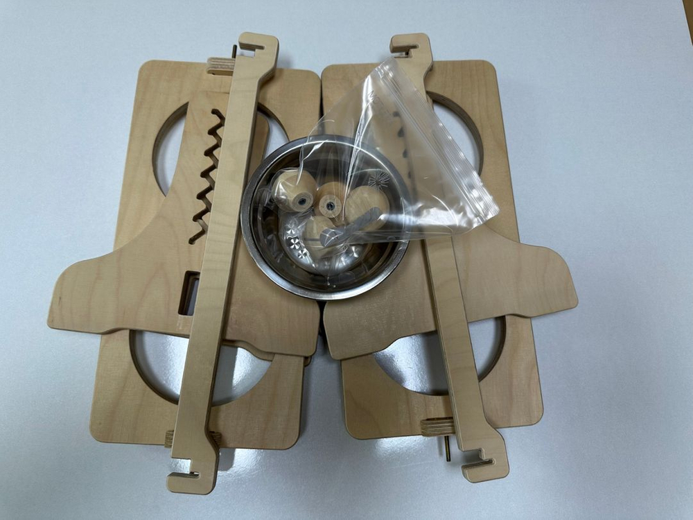 힐링타임 반려동물 높이조절 원목식탁 스테인리스 2구x2--3