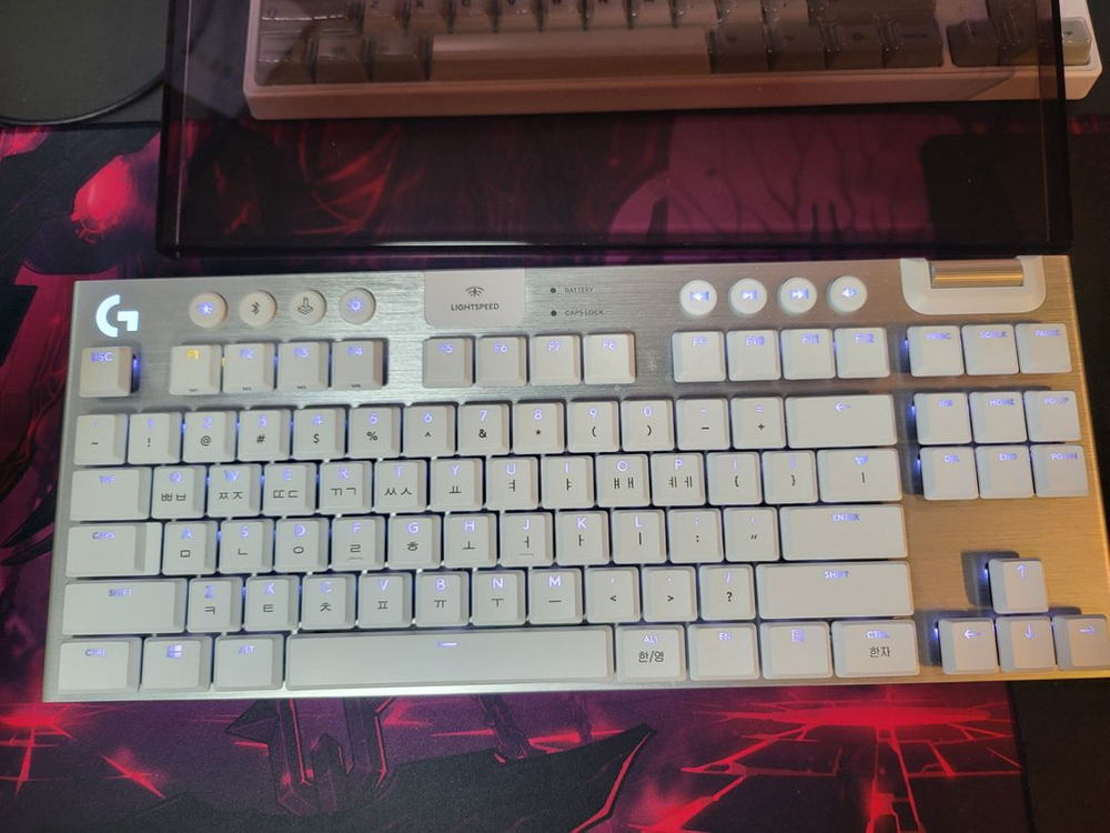 로지텍 g913 tkl 화이트갈축+전용루프 이미지