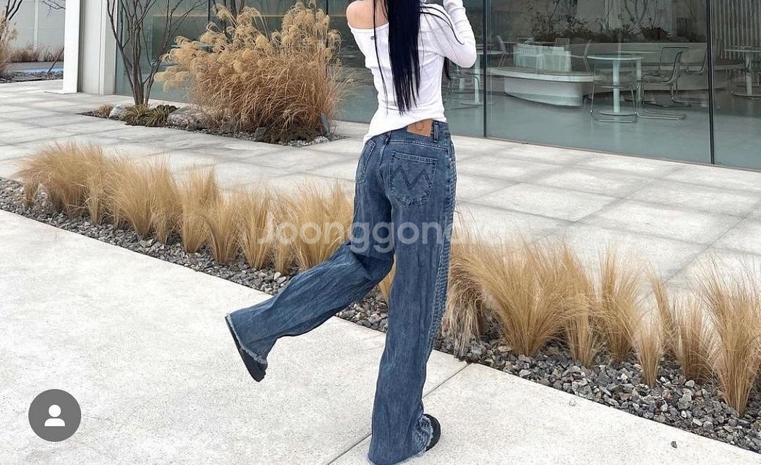Matin Kim 마땡킴 데님 팬츠 바지 와이드 s--1