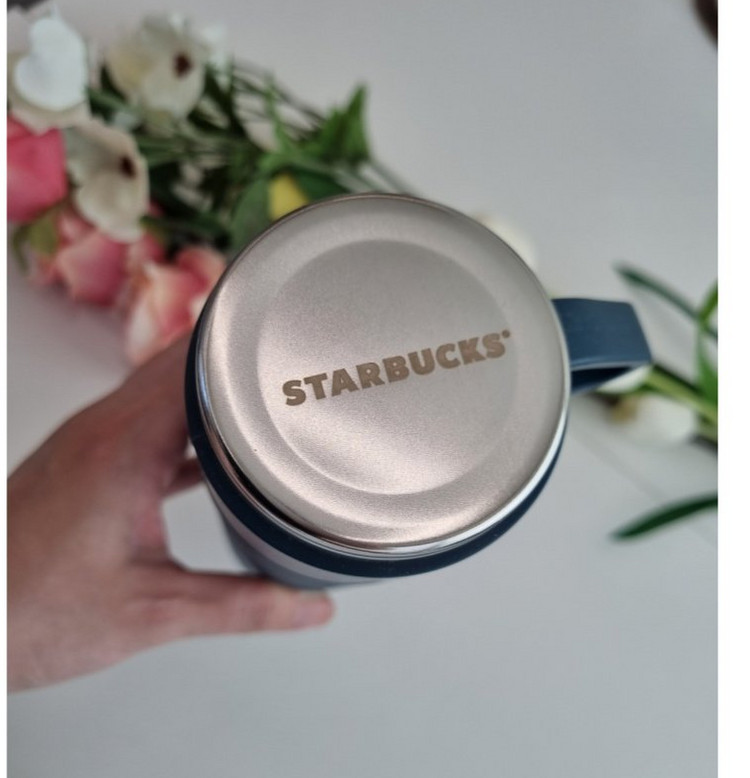 스타벅스 보온병세트 뚜껑 머그잔3개 클래식디자인 캠핑 이미지