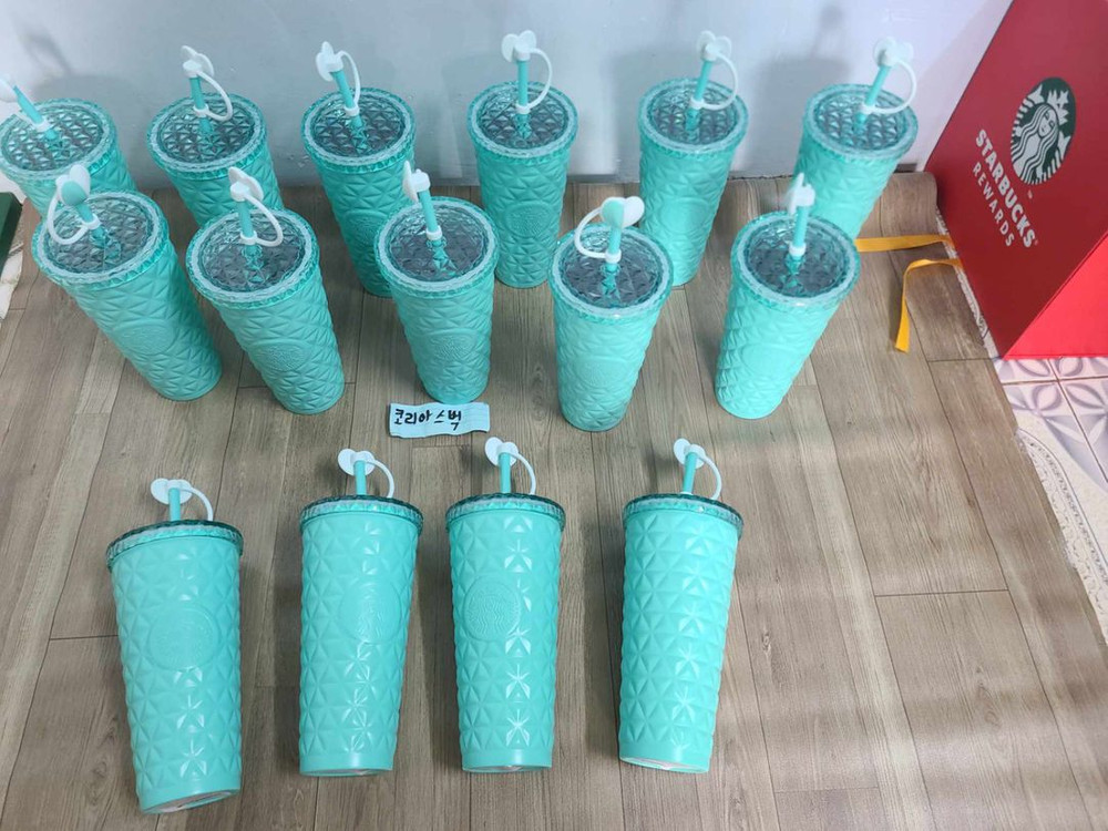 스타벅스 베트남 발렌타인 SS하트토퍼 민트다이온 콜드컵 이미지