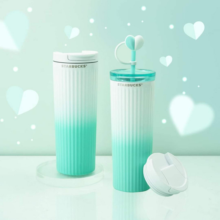 스타벅스 베트남 발렌타인 SS하트토퍼 민트 정글 콜드컵 이미지