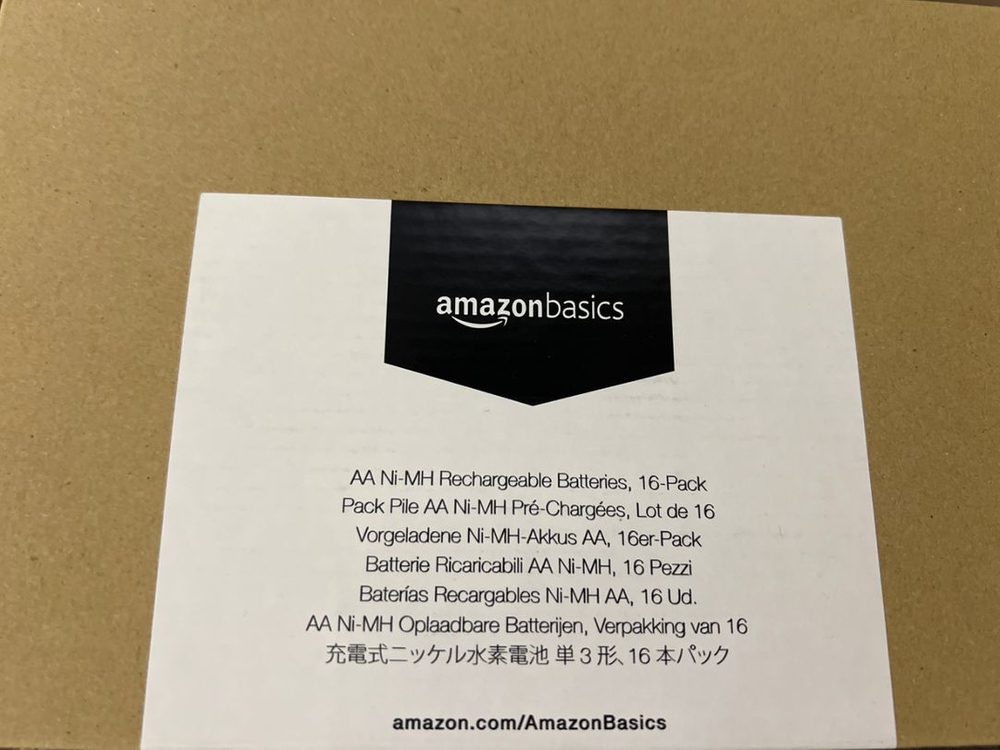 아마존 베이직 AA 충전지 8개 또는 16개 (미개봉) 이미지
