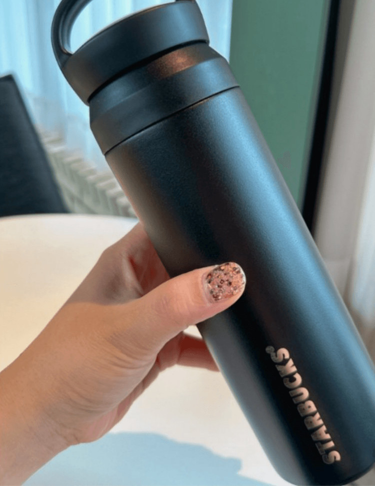 1+1 스타벅스 텀블러 500ml 요가 헬스 손잡이 이미지