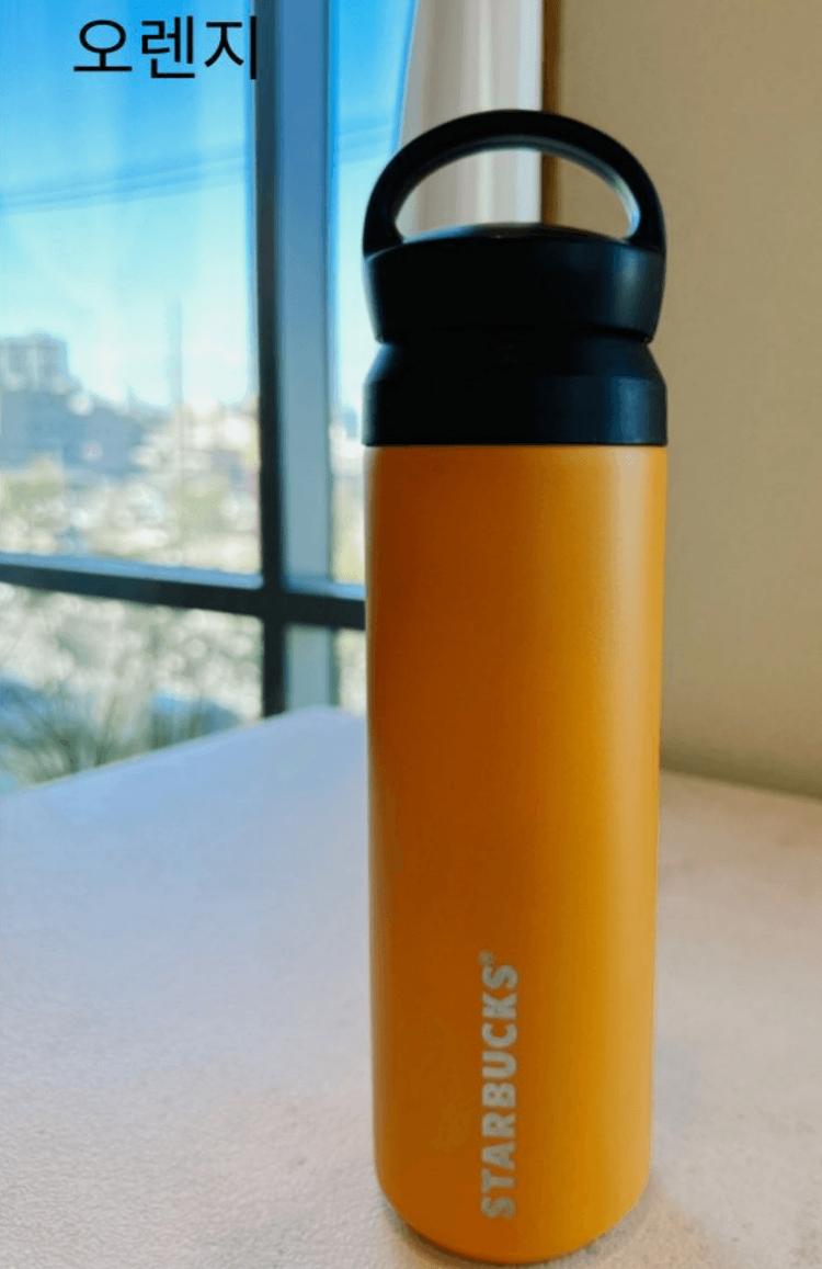 1+1 스타벅스 텀블러 500ml 요가 헬스 손잡이 이미지