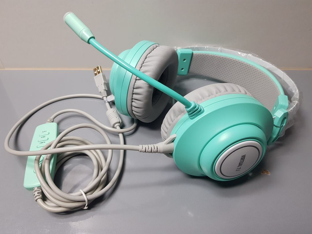 앱코 가상 7.1 RGB 게이밍 헤드셋 N550 ENC 이미지