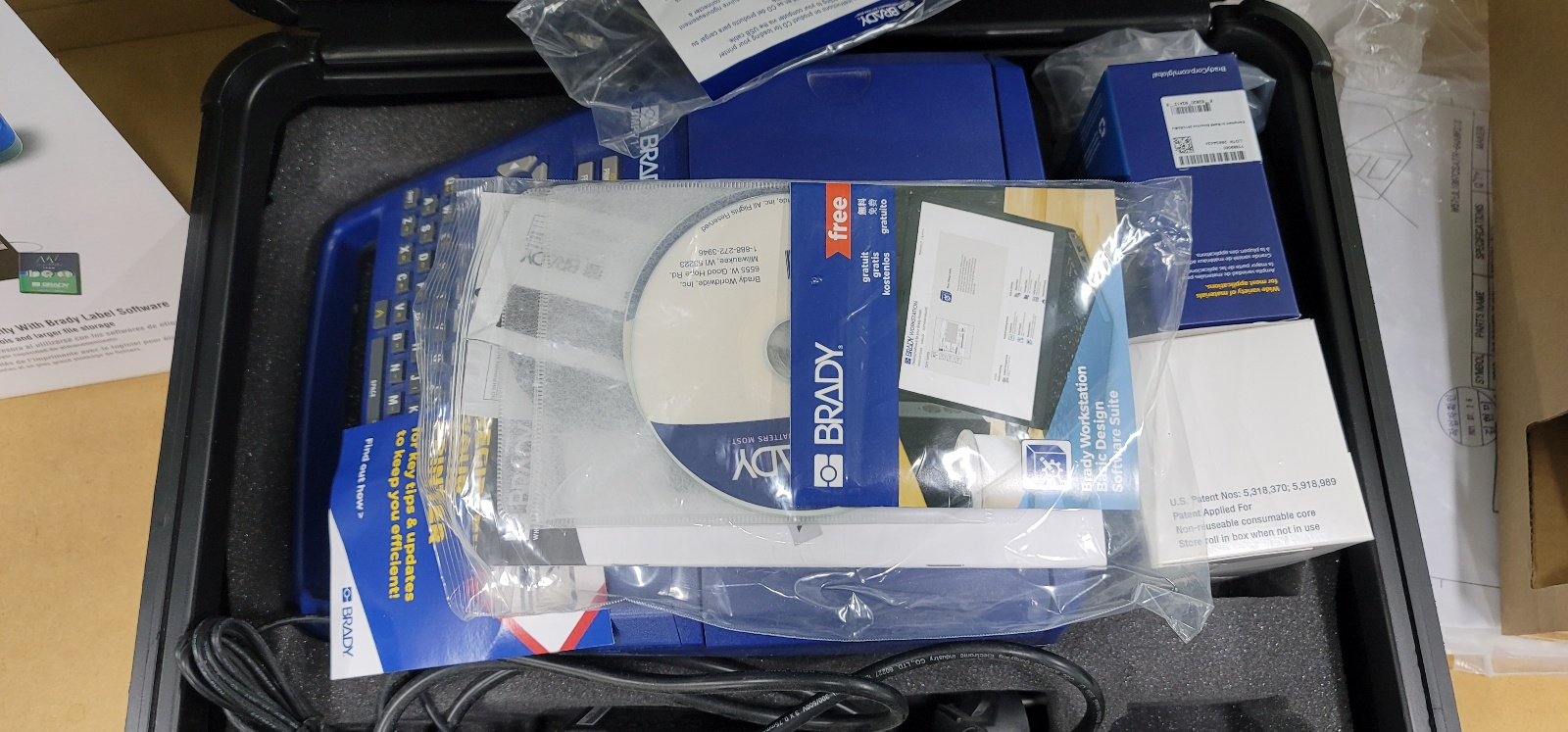 산업용 라벨프린터 BRADY BMP71및라벨지2종포함 이미지