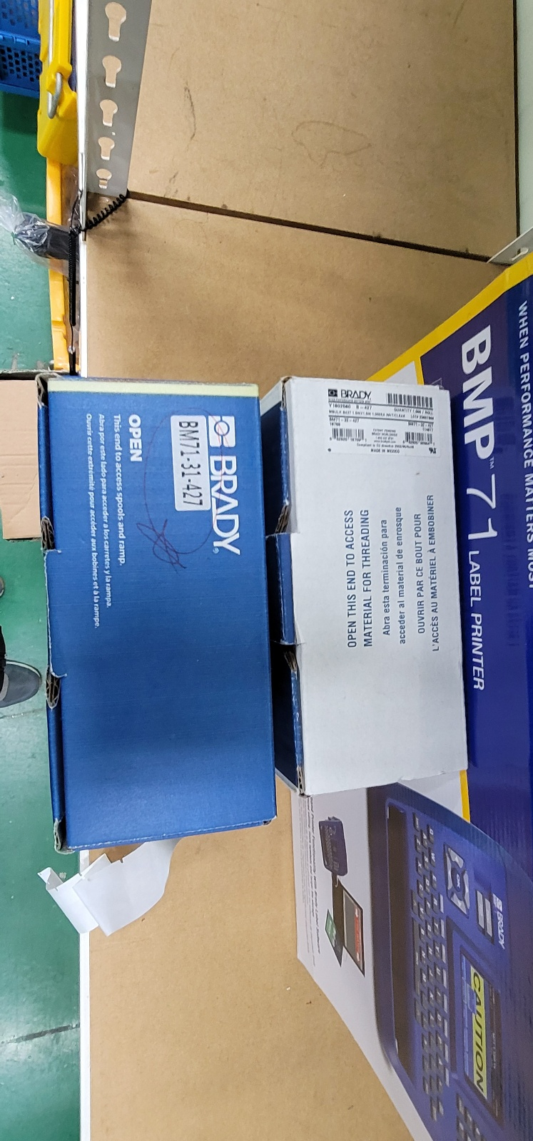 산업용 라벨프린터 BRADY BMP71및라벨지2종포함 이미지