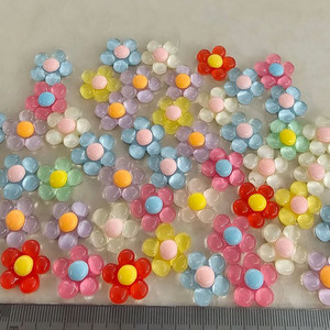 투명꽃 8색 50개 일괄