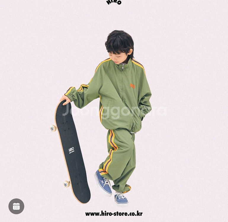 히로 라셀 화섬 윈드브레이커+팬츠 set(150사이즈)--0