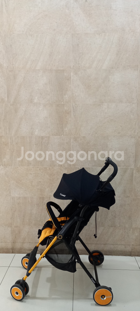 명품 초경량 기내반입 유모차 콤비 캘리포니아 오렌지--2