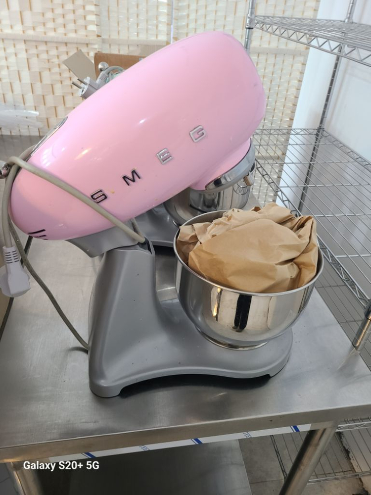 스메스메그오븐+우드렉+반죽기(핑크)세트 이미지