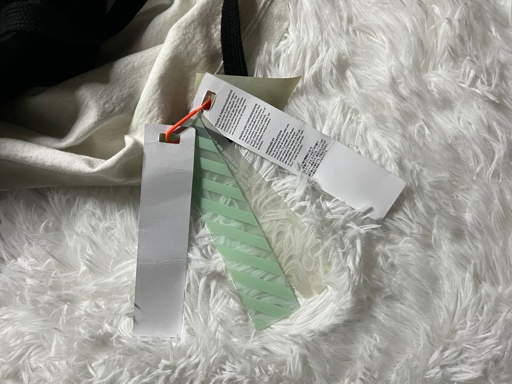 [정품 / S] 오프화이트 골든라티오 레이어드 후드티 이미지