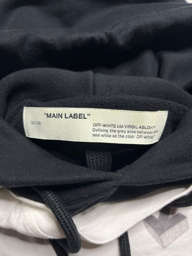 [정품 / S] 오프화이트 골든라티오 레이어드 후드티 이미지