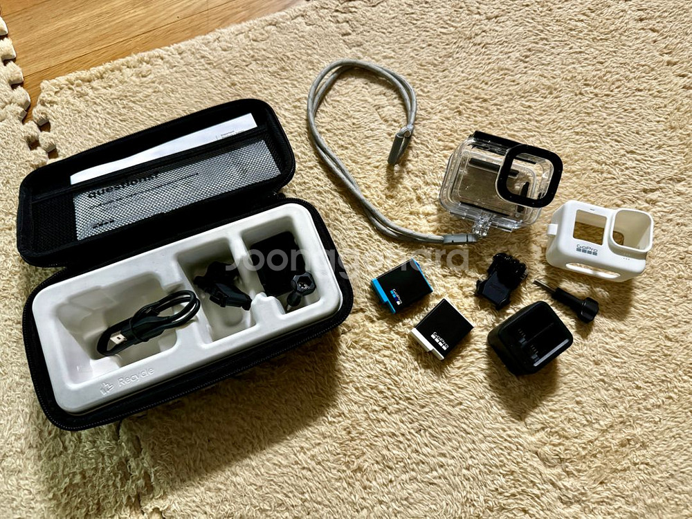 고프로10 풀셋/ 밧데리2/고속충전기/ 방수케이스--6