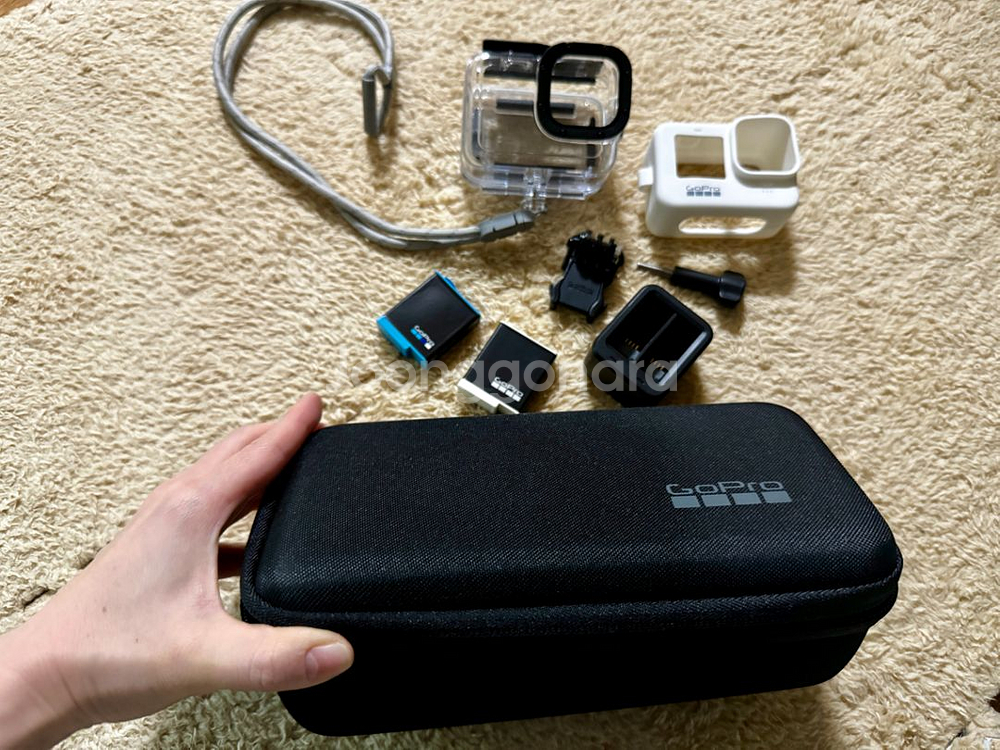 고프로10 풀셋/ 밧데리2/고속충전기/ 방수케이스--8