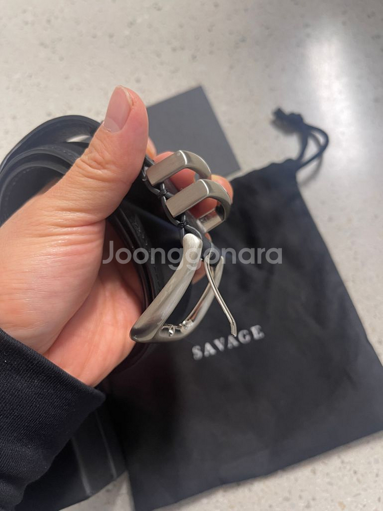 세비지 벨트 110 Leather Belt--4