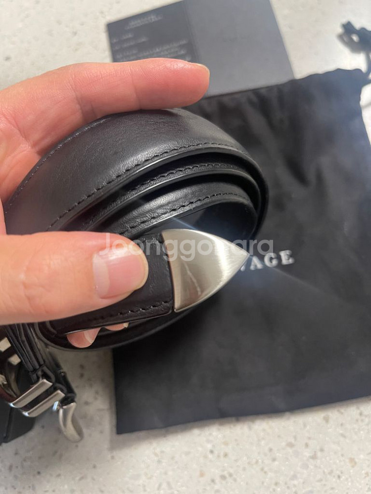 세비지 벨트 110 Leather Belt--5