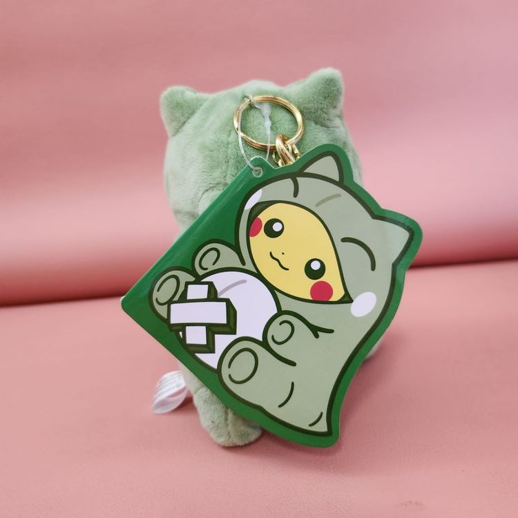 [새상품] <일본 포켓몬 정품> 대타출동 피카츄 키링 이미지