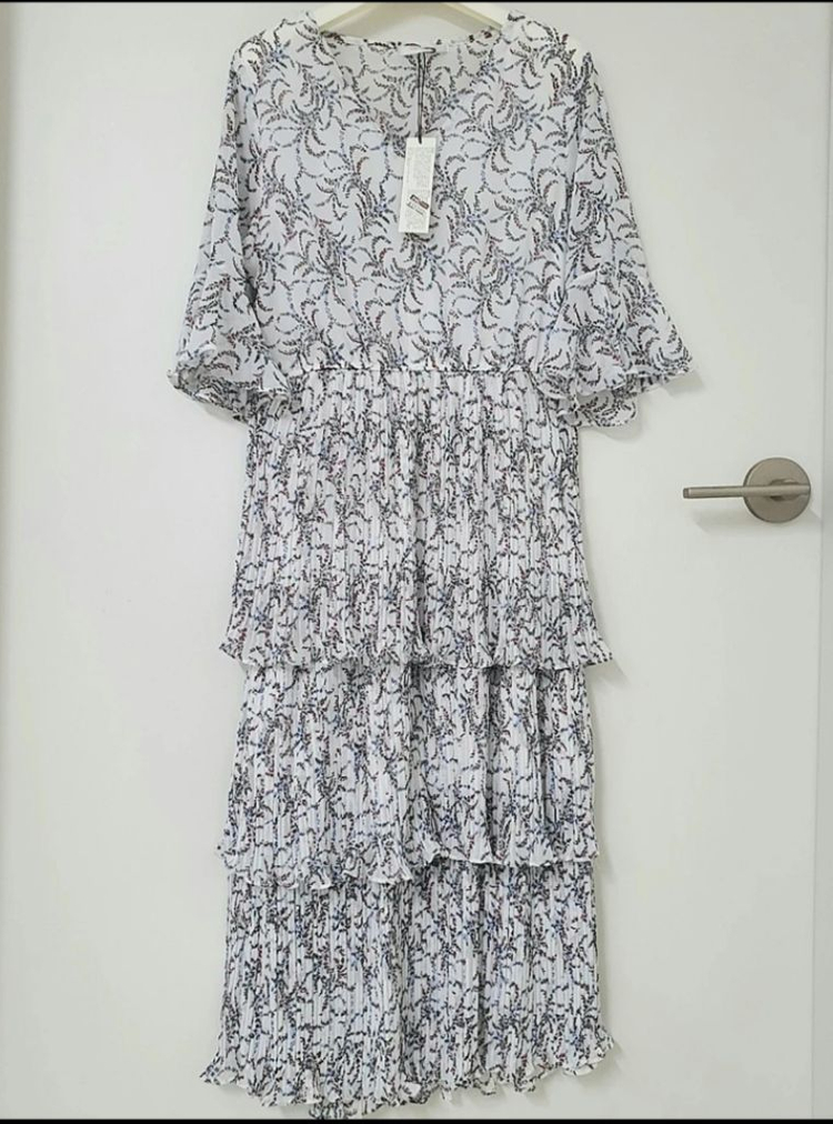 (개별55) 플리츠 롱원피스-브랜드제품 이미지