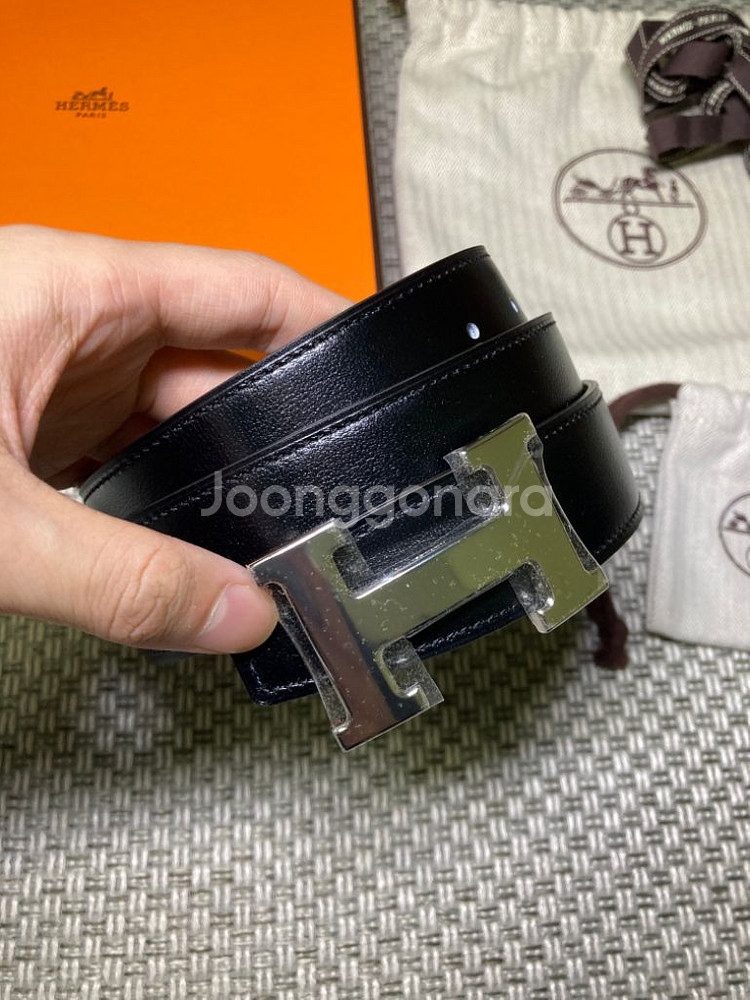 [새상품/90] 에르메스 리버시블 양면벨트 32mm--1