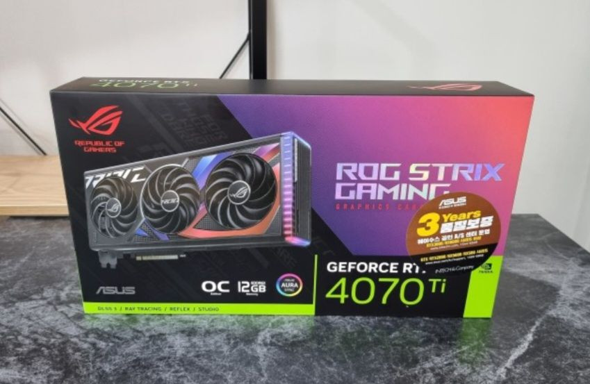 asus rog strix 4070ti oc 팝니다--0