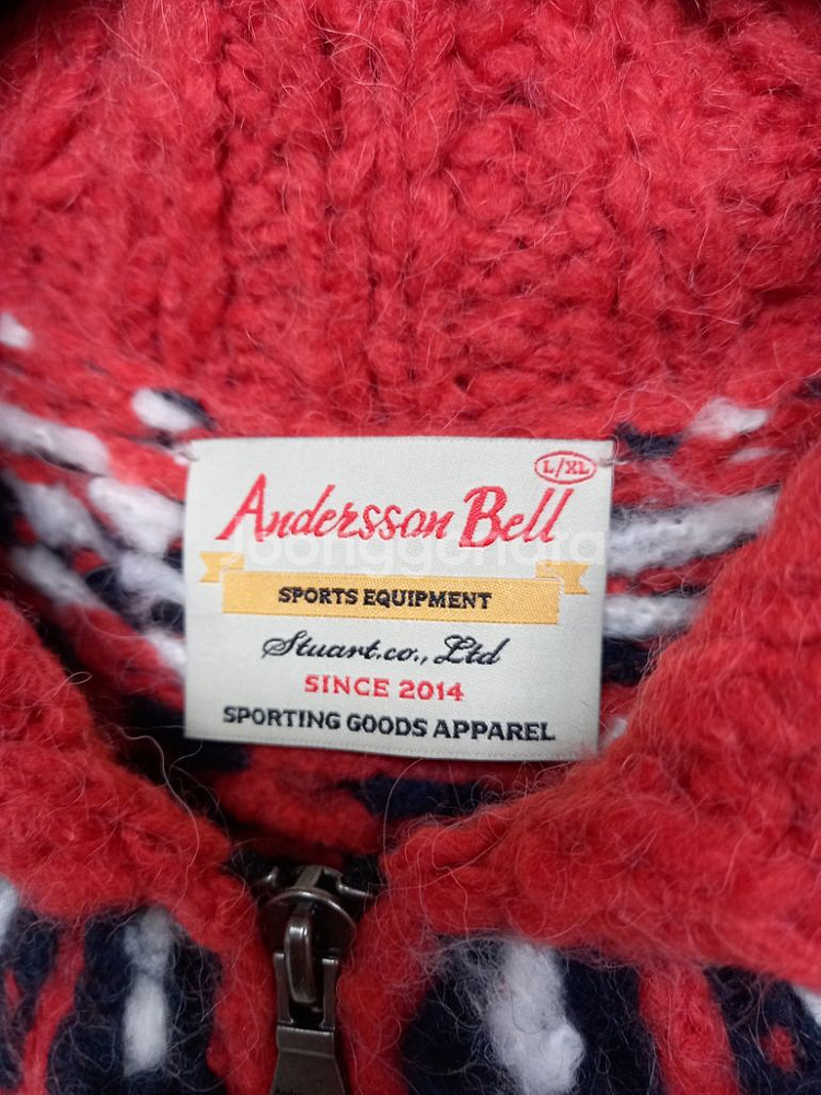 앤더슨벨 포맨 노르딕 니트 가디건 100.103--9