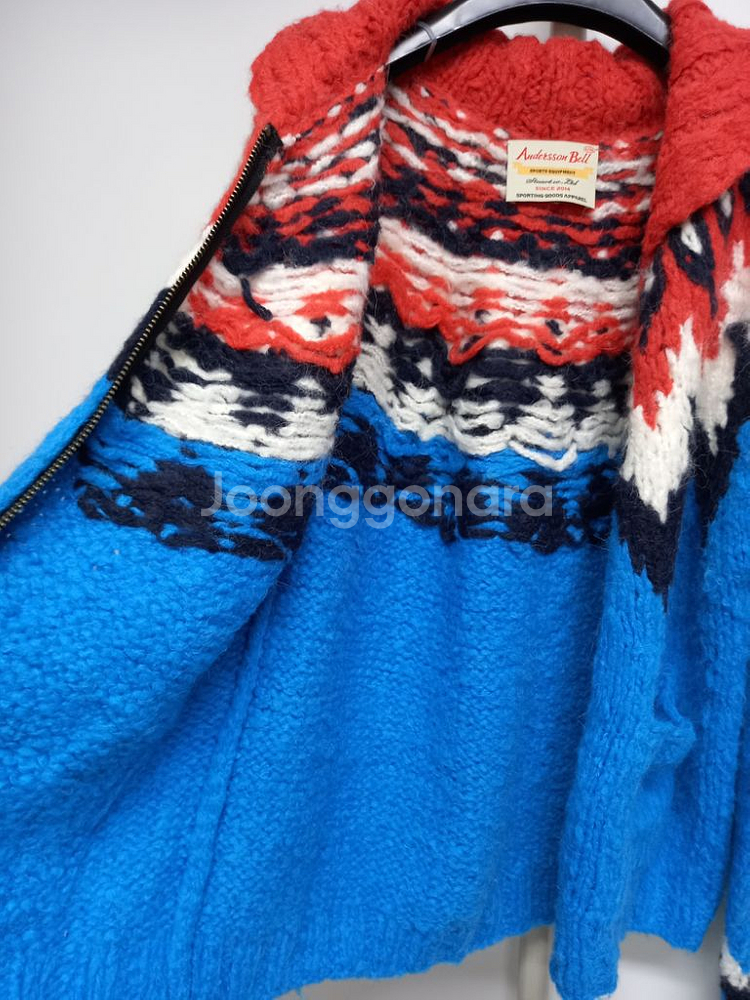 앤더슨벨 포맨 노르딕 니트 가디건 100.103--6