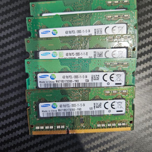 삼성 DDR3 4G 5개 노트북메모리
