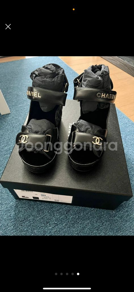 샤넬 플랫폼 230 새상품 11.5센치 벨크로--4