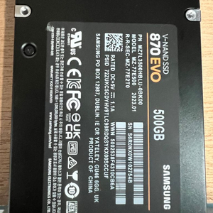 삼성 ssd500g A/S기간 28년 3월까지