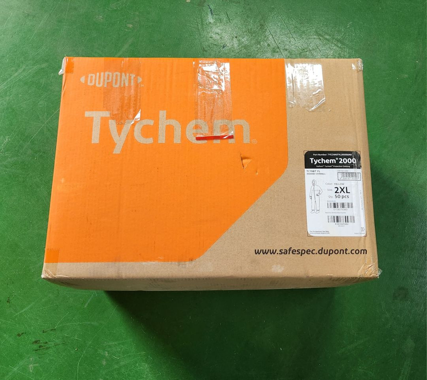 듀폰 타이켐2000c 내산보호복 2XL 1BOX 미사용 이미지