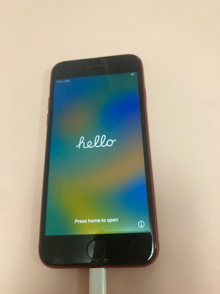 아이폰 se1 레드 128기가 부품용--0