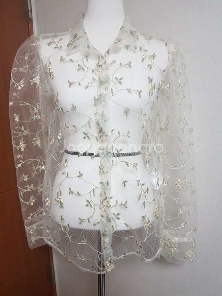 아임 벨리 시스루 블라우스--0