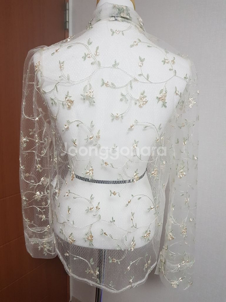 아임 벨리 시스루 블라우스--1