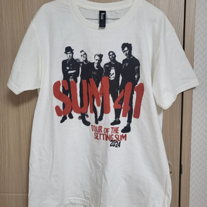 SUM41 썸포원 내한 티셔츠 머천 새상품