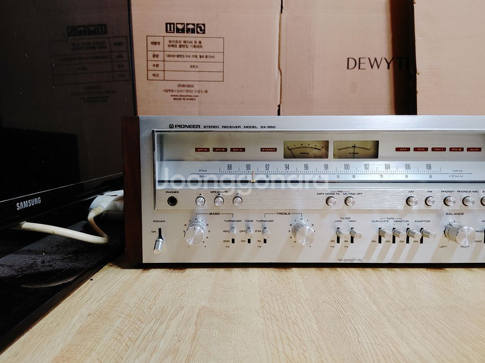 파이오니아 SX 950 대형 리시버 컴퓨터 오디오 앰프--2