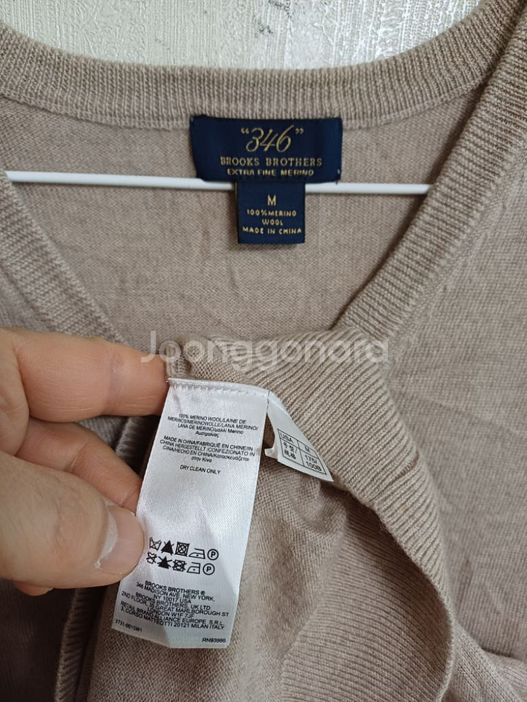 여성 브룩스브라더스 메리노울100% 니트조끼 (95)--2