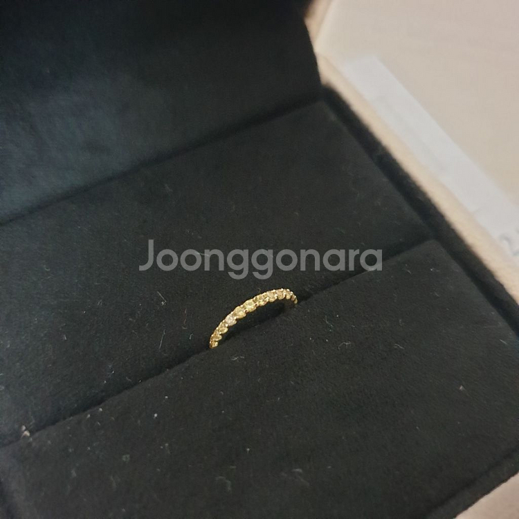 새제품)디디에두보 14K골드 옐로우사파이어 한쪽 귀걸이--5