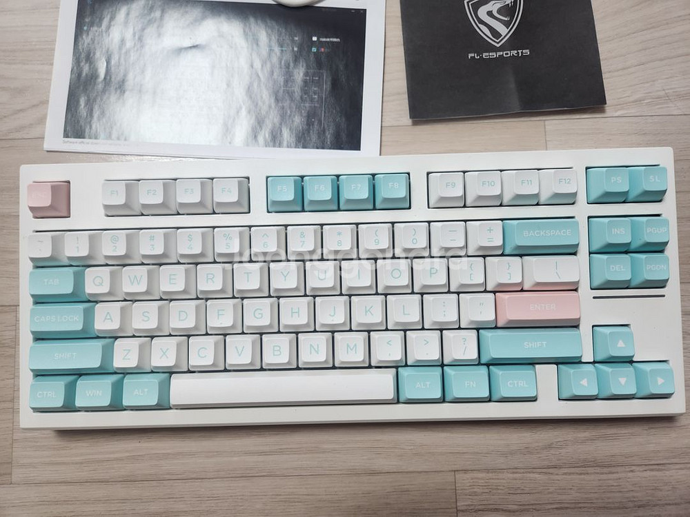 FL-ESPORTS FL750 키보드 판매 아이스민트축--2
