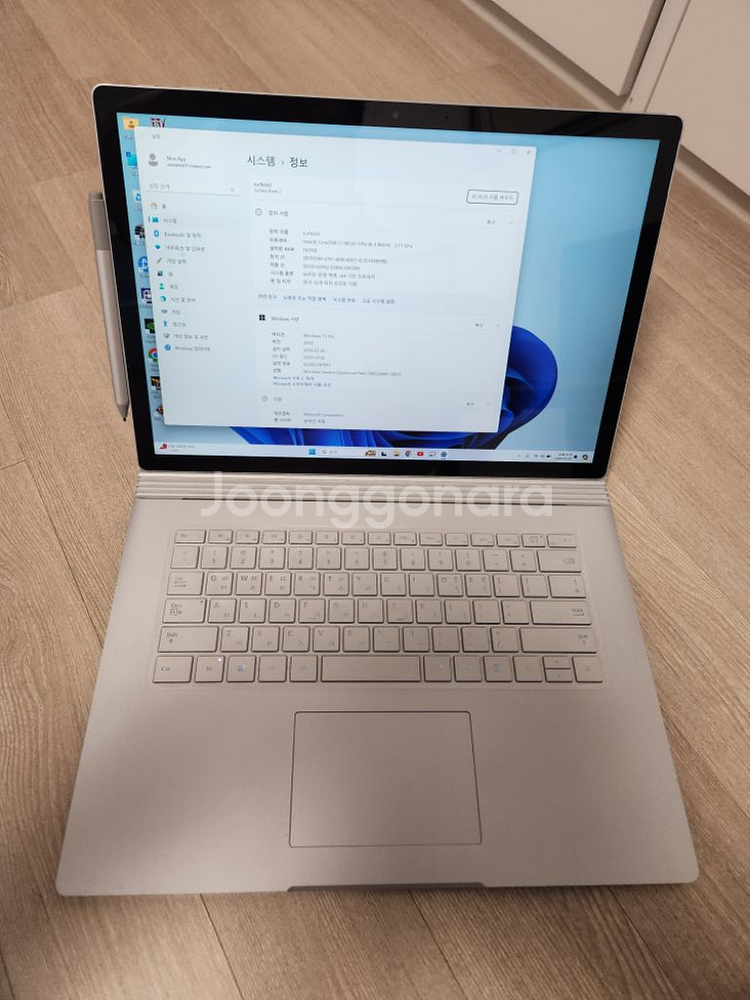서피스북2 15인치 i7 8650램16기가 512ssd--9