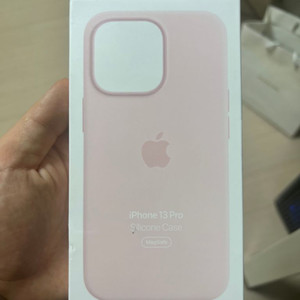 아이폰 13 pro apple 정품 실리콘 케이스 초크