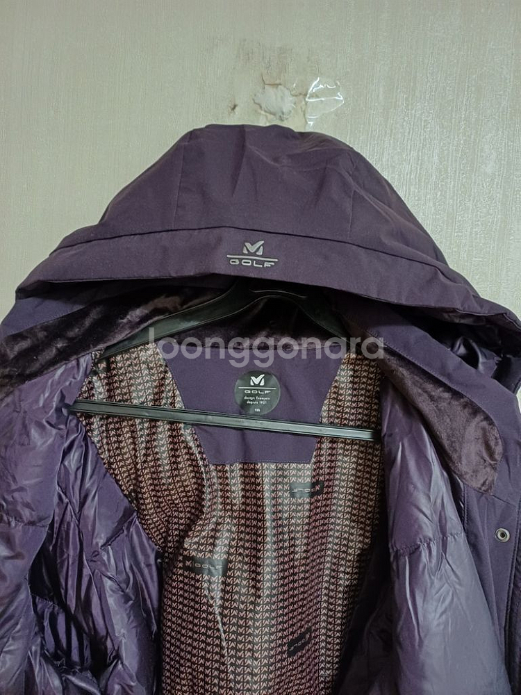 여성 밀레골프 오리솜털 롱패딩 (105)--5