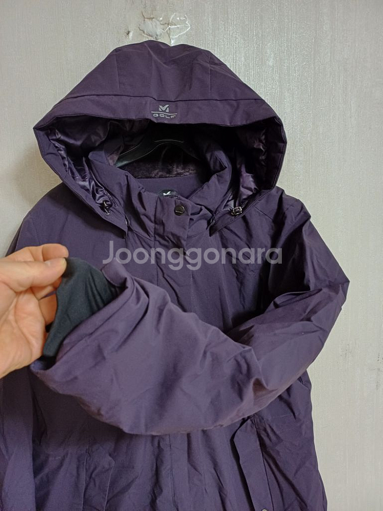 여성 밀레골프 오리솜털 롱패딩 (105)--1