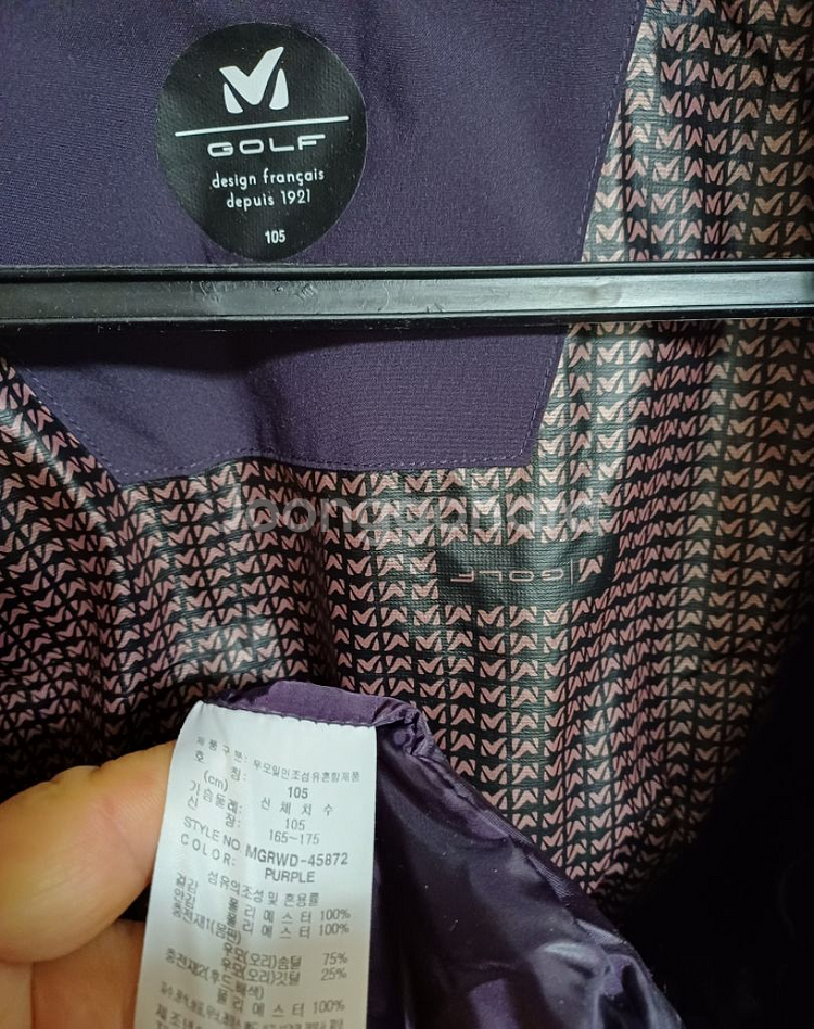 여성 밀레골프 오리솜털 롱패딩 (105)--7