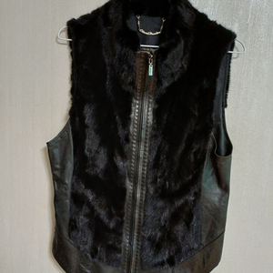 여성 올리비아하슬러 양가죽.밍크 조끼 (새상품급90)