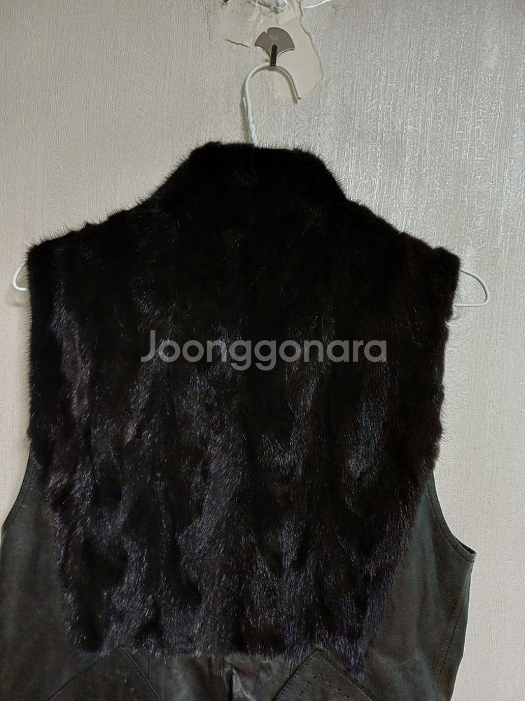 여성 올리비아하슬러 양가죽.밍크 조끼 (새상품급90)--5