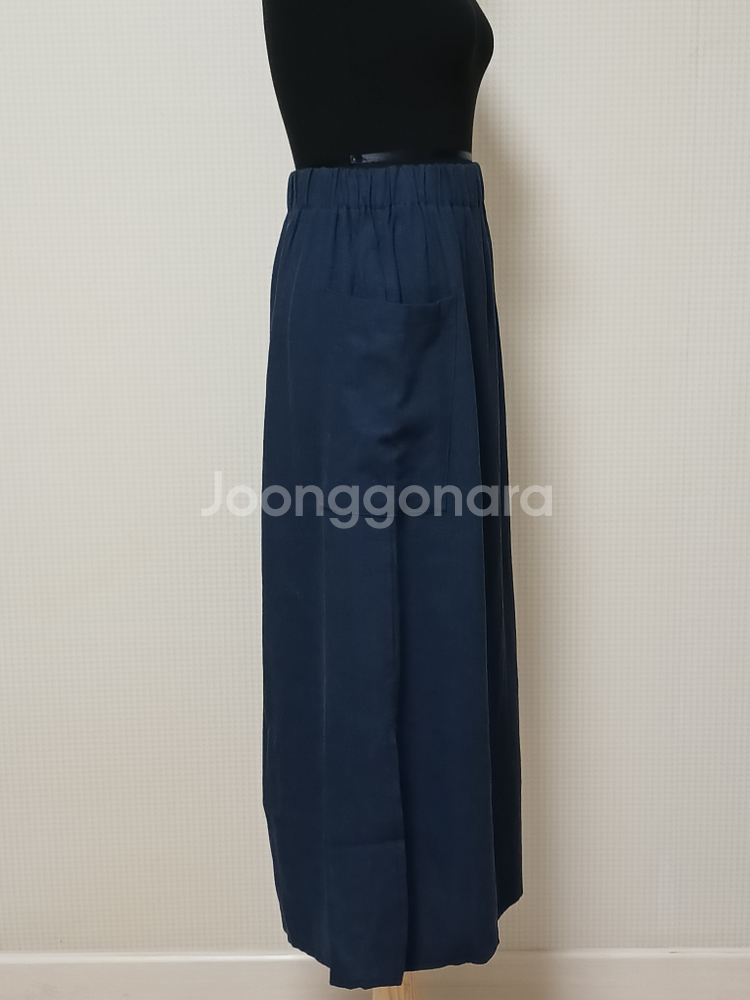 난닝구제품(밴딩 린넨 소재 롱스커트)(새상품)--3