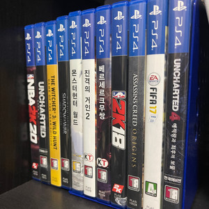 PS4 게임 CD 11개(각각 구매 가능)