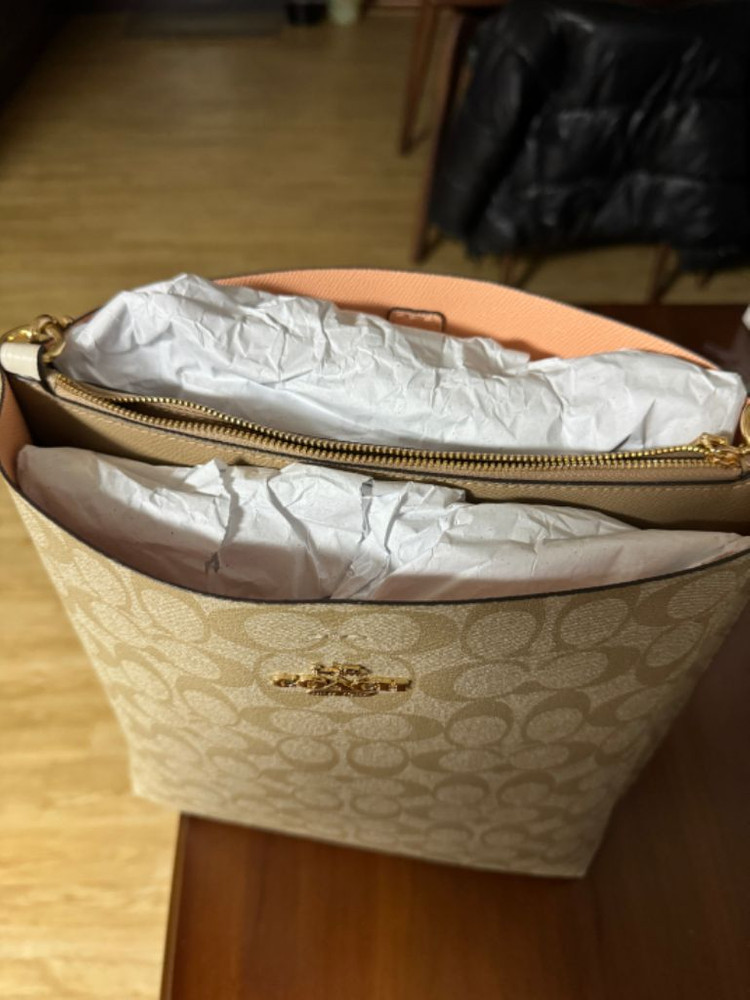 코치 시그니처 캔버스 몰리 버킷백 [가격인하]--1